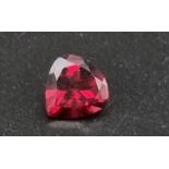 4.32ct Natural Pyrope-Almandine in the Pear mixed cut. Purplish Red Coulour. Come with ITLGR