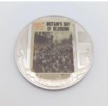 A Silver Proof Half Crown Coin - Britain's Day of Rejoicing. 14g.