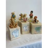 Collection of six boxes of CHERISHED TEDDIES by Enesco. All unused and in the original boxes.