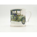 A BERKSHIRE FINE BONECHINA MUG WITH ROLLS ROYCE SILVER GHOST 1906