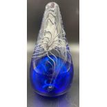 An Adam Jablonski Nexus Teardrop Crystal Art Glass Sculpture. Signed A. Jablonski. Teardrop