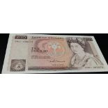 A Rare 1984 Somerset First Run Ten Pound Note. AN01 065073. B348. Uncirculated condition in a