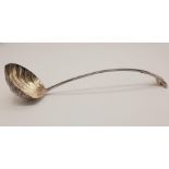 A Georgian solid silver (fully hallmarked) ladle with coat of arms. Made in London by John Lampfert.