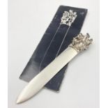 A Contemporary Christofle Metal Letter Opener by Jean Filhos. 19.5cm.