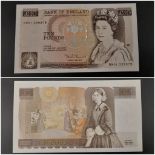 A 1987 Somerset Ten Pound Note First Prefix of Last Series - DN01 239979. B349. Uncirculated