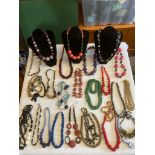 Selection of better quality costume jewellery CHUNKY NECKLACES.
