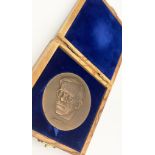 A Large Israeli Government State Bronze Medal. Comes in original presentation box. 7cm diameter.