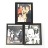 A MUST FOR BEATLES FANS, 2 PHOTOS OF THE FAB FOUR ONE OF THEM SIGNED BY RINGO WITH A CERTIFICATE