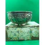 Antique Chinese export solid silver bowl , Wang Hing. Very good condition! Diameter 12.2 cm Height
