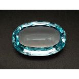 A 53.2ct Oval Aquamarine Gemstone. No visible inclusions to the naked eye. 10.68g.
