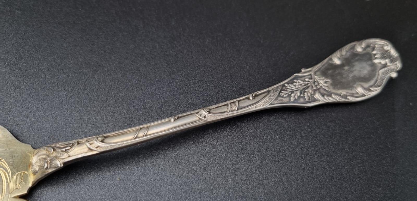 An Antique Silver Fish Serving Knife. 65g. 22cm - Image 5 of 11