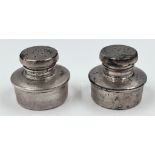 A Pair of B and M Sterling Silver Repro Paul Revere Salt and Pepper Shakers. 72g total. 5.5 x 4.5cm.