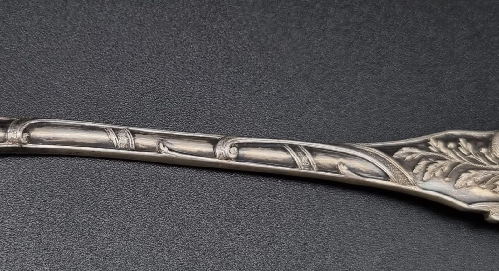 An Antique Silver Fish Serving Knife. 65g. 22cm - Image 8 of 11