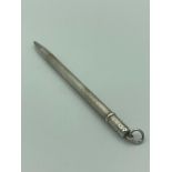 Vintage SILVER diary/notebook propelling pencil.