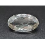 A 18.88ct Natural Green Praseolite in an Oval Shape. Come with ITLGR Certificate