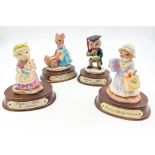 Four Leonardo Ceramic Figurines Including: Osbourne Owl, Harriet Doormouse, Heather Trotter and