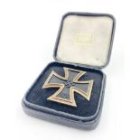 3rd Reich Iron Cross 1st Class in original Case. The pin has the LDO no L/10 for Deschler & Sohn