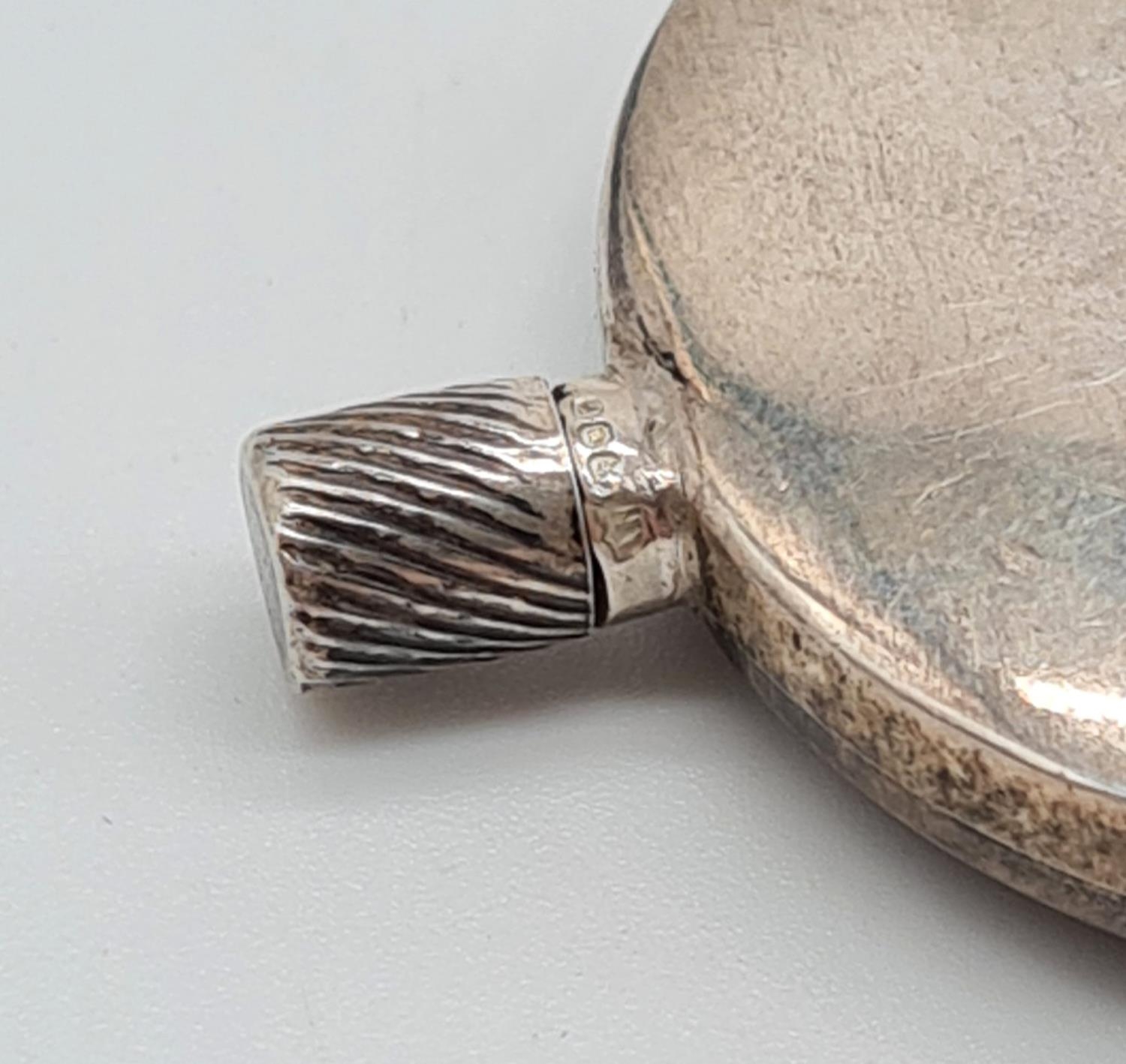 A Vintage Solid Silver Perfume Bottle. Hallmarks for London 1970. 4.5 x 4cm. - Image 5 of 5