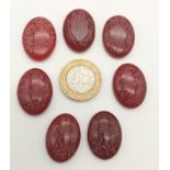 Fourteen Pieces of Islamic Persian Agate Pieces - with calligraphy. Typical size - 2.5cm. 56g