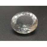 A 27.62ct Natural Green Praseolite in an Oval Shape. Come with ITLGR Certificate