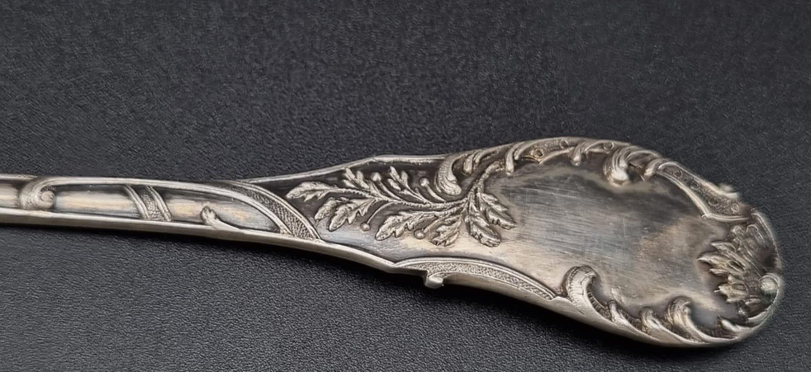 An Antique Silver Fish Serving Knife. 65g. 22cm - Image 9 of 11