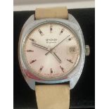 Vintage Gentlemans 1950?s SEKONDA Wristwatch in silver tone Having date window and sweeping second