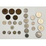 A Parcel of coins containing 1941 Walking Liberty Half Dollar, 1971 Kennedy Half Dollar, 2 x 1776-