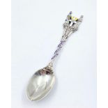 A SILVER HALLMARKED SPOON MADE FOR THE NYASALAND VOLUNTEER RESERVE PRODUCED AS SHOOTING TROPHIES