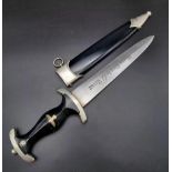 Waffen SS Enlisted Mans Dagger. Maker Gottlieb Hammesfahr Solingen. There is the number 1 or the