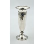 AN ART DECO SOLID SILVER FLUTED VASE BY MAPPIN AND WEBB BIRMINGHAM 1926, IN VERY NICE CONDITION.