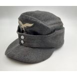 WW2 Luftwaffe Enlisted Mans/Nco?s M43 Cap. Nice moth free example of this iconic cap.