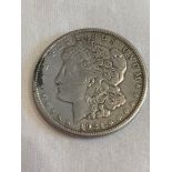 Silver USA MORGAN DOLLAR 1921 San Francisco mint. Very fine condition but needs a really good clean.