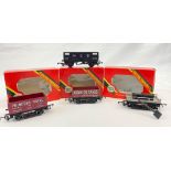 Four Hornby Railways Model Train Wagons - R209 Princess Open Wagon, R208 GWR Shunters Wagon, R097