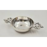An Antique 19th Century French Silver Double-Handled Quaich. Hallmarks for Gustav Marmuse, Paris,