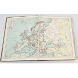 An Antique Cassell's New Atlas. 26 x 36cm. A/F.