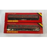 Two Hornby R.433 L.M.S. Coach 57' Composite Model Train Carriages. As new, in original boxes. Some