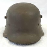 WW1 Austrian M18 Helmet with liner. A nice solid shell with original liner, but has been re-