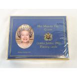 New Golden Jubilee 2002 Bridge playing cards set.