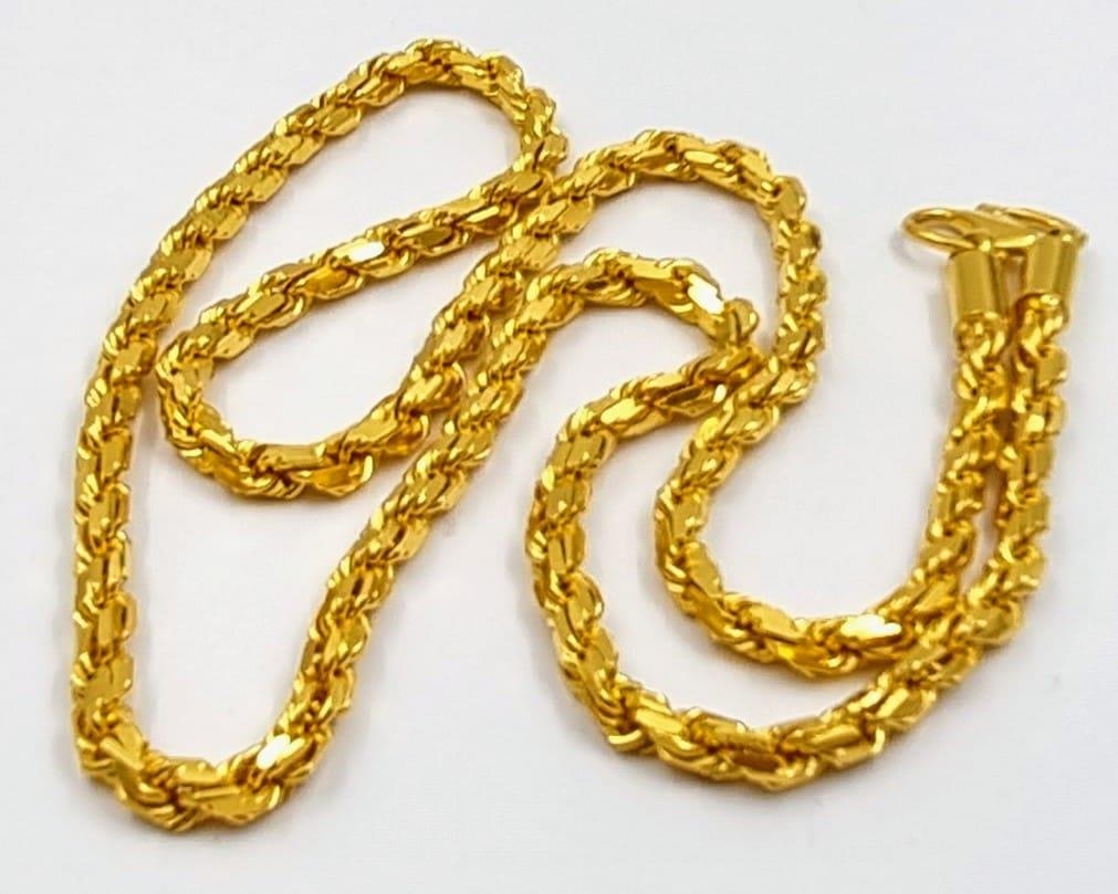 A Heavy 22k Yellow Gold Prince of Wales Link Chain. 58cm. 79.9g.