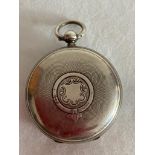 Antique heavy Silver pocket watch,clear Hallmark for Charles Harris Chester 1890.Requires