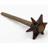 Museum Quality Replica WW1 British Trench Mace. Designed to fit onto an entrenching tool handle. The