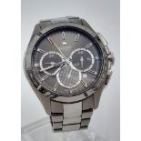 A Rado Hyperchrome Automatic Chronograph Gents Watch. High-tech ceramic and titanium strap and