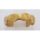 An Ancient Roman High Value Gold Polygonal Childs Ring. Possibly dated to the 3rd century AD and