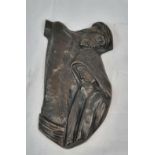 A Jesus and Mary Bronze Wall Plaque. Comes with a wall hanging attachment. 30 x 16cm