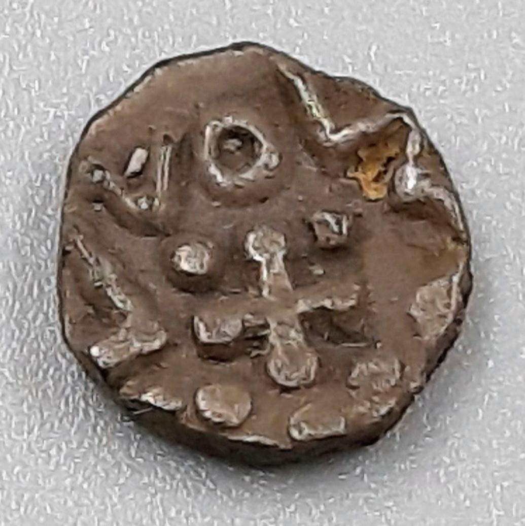 An Anglo Saxon Silver Coin. 695 - 740AD. 1.13g. 10mm diameter. Please see photos for conditions.