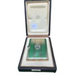 Russian FABERGE two tone yellow and rose gold 14ct SOLID GOLD DIAMOND CIGARETTE CASE. Length 6.