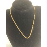 9 carat GOLD FOXTAIL CHAIN. 6.1 grams. 15? (38 cm).