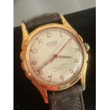 Vintage 1950?s SINEX GENEVE Gentlemans gold tone wristwatch in full working order.Having bright