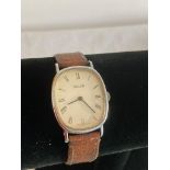 Vintage BULER 1950/60?s wristwatch, manual winding in full working order. Leather strap, Vintage