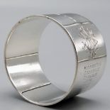 1918 Fully Hallmarked Silver Naval Napkin Ring Engraved with the Fleet Names of the Vessels in WW1